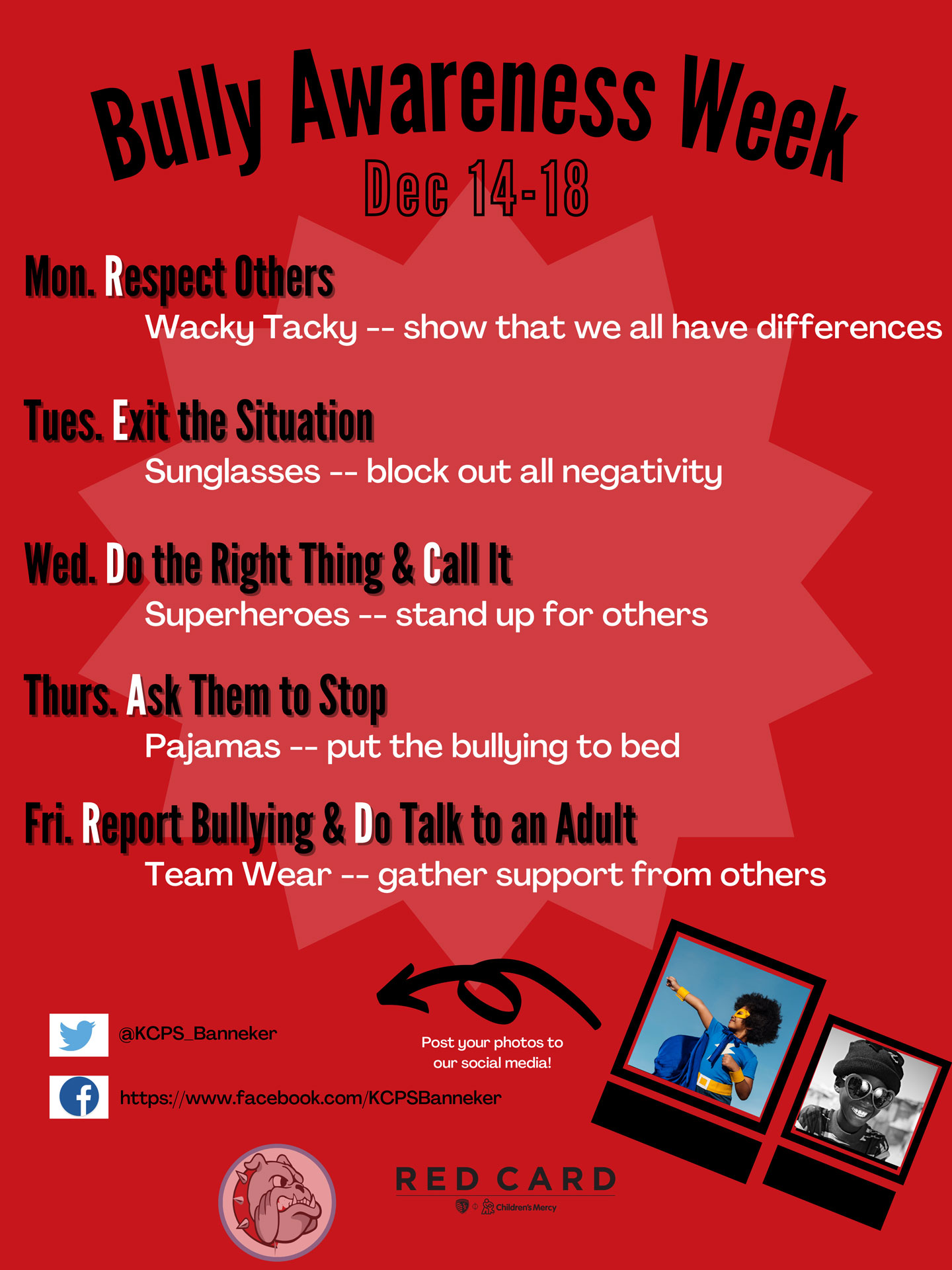 Banneker Elementary's Bullying Awareness Week PDF