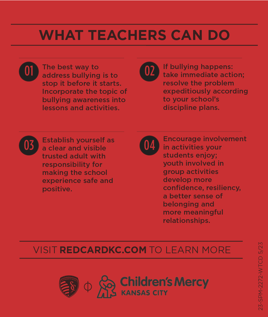 What Teachers Can Do Tip Card